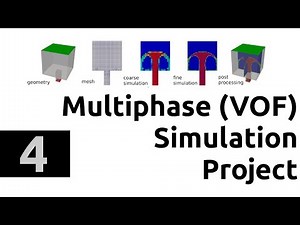 Multiphase simulation project in OpenFOAM in Windows 10 and Ubuntu - tutorial part 4 - simulation