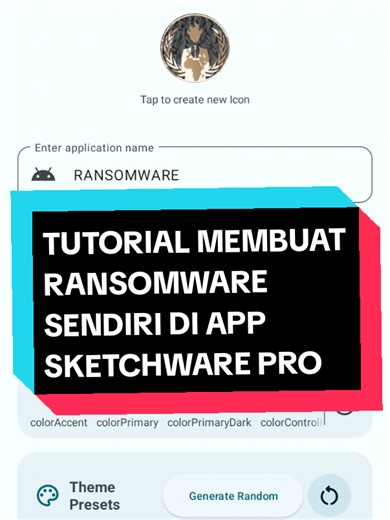 Tutorial Ransomware dengan Sketchware Pro