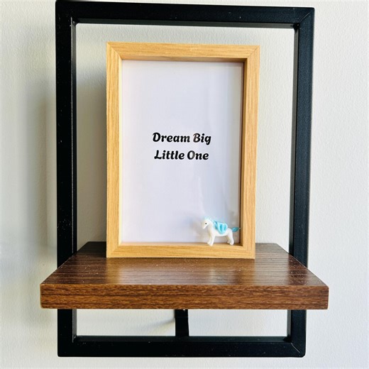 Personalized Blue Glass Unicorn Shadow Box – Hand-cut Nursery Wall Art – Unique Baby Boy Gift or Fantasy Decor - Etsy