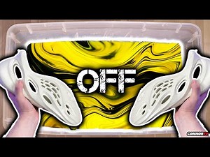 Custom Yeezy Foam Runner HYDRO Dipping - Off White Shoes (Satisfying)