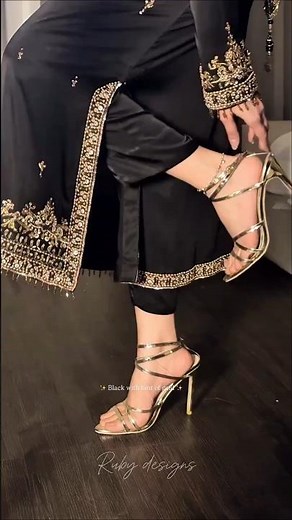 Black & Gold: The Ultimate Sophistication 🖤👑 #OOTD #partywear #fashioninspo