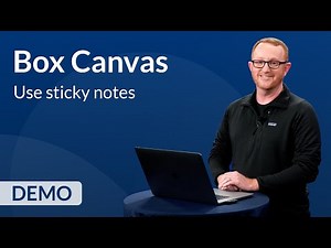 Learn how to use sticky notes in Box Canvas
