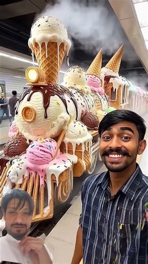 Ice Cream Train Surprise 😳🍦