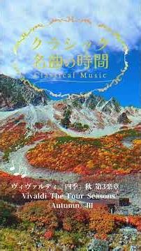 1分クラシック♪ ヴィヴァルディ 四季 秋 3楽章🍂 #クラシック #名曲 #朝