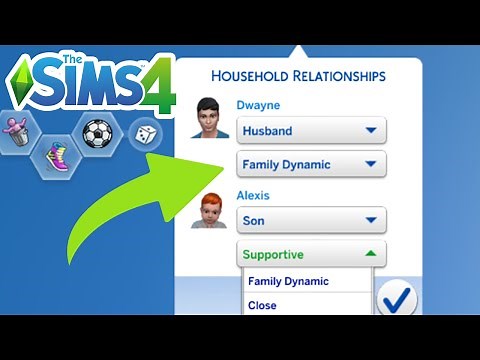 How To Change Family Dynamics (Existing Sim/Family) - The Sims 4