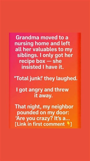 2.1K views | When my grandmother moved into a nursing home, our family gathered to divide her belongings. My brothers and sisters claimed her jewelry, antiques, and heirlooms—items everyone thought were treasures. To me, she gave a small, weathered wooden recipe box.  Details | Pup's Heaven | Facebook