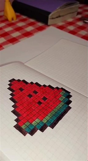 pixel... |pixel art|watermelon | pinterest| aesthetic| blue| pixieyosai| @pixieyosai