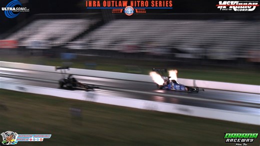 It's 2025 and Doug Foley in his Foley Lewis Racing top fuel dragster is making a mark again in the IHRA! The first session wasn't an ideal pass with serious mechancal failure. The night session yeilded the first number one qualifying effort for Doug in nearly twenty years in top fuel. Stellar performance with a field that has all top fuel dragsters in the threes going into elimininations at Darana Raceway (formerly National Trail Raceway). Lee Craft - Monday Morning Racer reporting. Brought to y