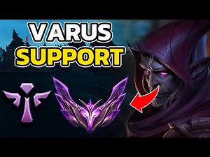 VARUS SUPPORT MASTER GAMEPLAY, LOL OFF-META BUILD/GUIDE, HOW TO PLAY VARUS SUPPORT