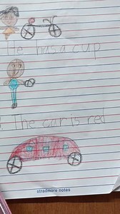 Reading CVC Words and Sentences. I also Checked their comprehension. So far, so Good...In Reading, it is Not enough to let kids Read. We have to Ask them Questions About What They Have Read to know whether they Understood 😉💕😉💕😉💕😉💕 We, adults are very particular of simple details. REMEMBER, These are children. These are 5 to 6 year old kids. What do YOU expect? That They are PERFECT in writing? That they are PERFECT in drawing? I Don' t Think we can even do this when we were at their age!