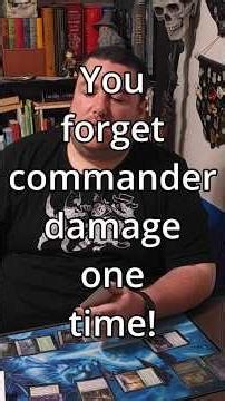 Forgetting Commander Damage #mtg #edh #commander #magicthegathering #shorts #shortsfeed