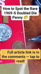 🚨 $40,000 PENNY ALERT: How to Spot the Rare 1969-S Doubled Die Penny 🪙 [...] Detail in the comment below👇👇 | Eara Eara