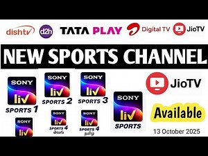 5 NEW SPORTS CHANNELS LAUNCHED FROM SONY NETWORK || 5 NEW SONY LIV SPORTS CHANNEL || 13 October 2025