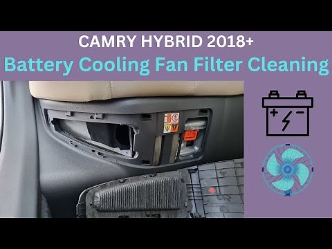 Camry Hybrid 2018+ Battery Cooling Fan Filter Replacement / Cleaning