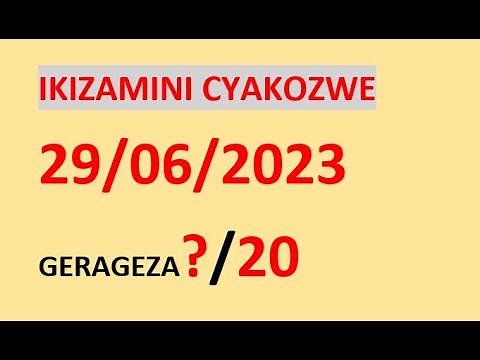 ikizamini 6 / Amategeko y'umuhanda/ Ibibazo n'ibisubizo 400 ku Mategeko y'Umuhanda