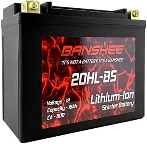 Banshee High Performance RG20L-WS LifePO4 Motorcycle ATV Jet Ski Battery