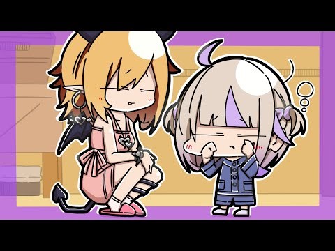 Choco is melted by Hajime's cuteness.【Animated Hololive/Eng sub】【Choco/Hajime】