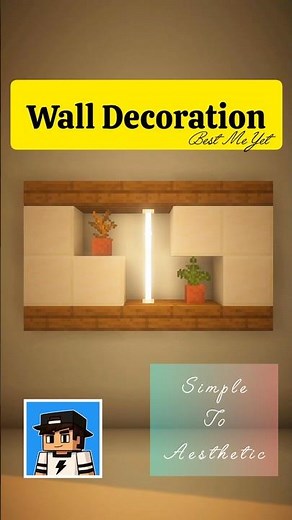 Aesthetic Wall Decoration for Your Minecraft Base ✨ (Easy Build!)