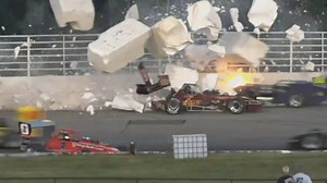 Big Supermodified Crash at Oswego