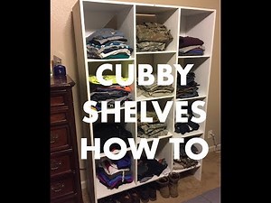 How to make sturdy CUBBY SHELVES