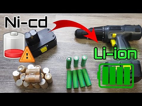 Repair an old drill battery +200% autonomy