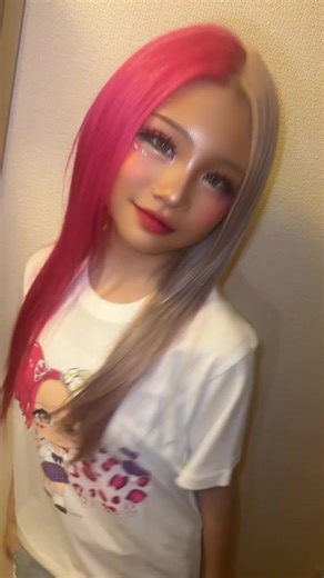 KOGYARUスタイルのゆなちゃん前髪切り方