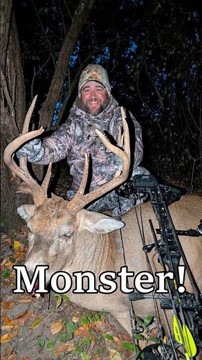 Huge buck harvest 2025! #bowhunting #archery #hunting #whitetail