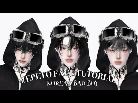 ZEPETO BAD BOY KOREA FACE TUTORIAL || OPLAS COWO KOREA BAD BOY