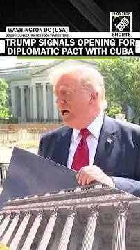 Trump expresses optimism on Cuba: "I believe a Diplomatic deal can be reached