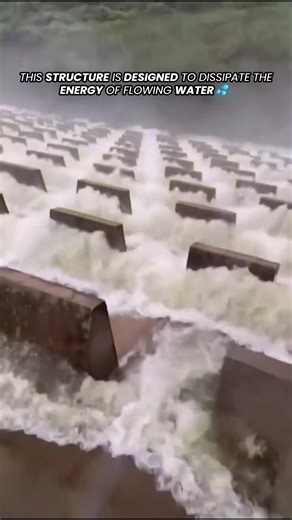 THIS STRUCTURE IS DESIGNED TO DISSIPATE THE ENERGY OF FLOWING WATER 🌊