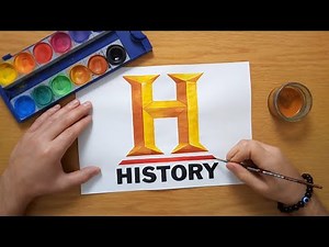 How to draw the History logo - HISTORY TV logo - History Channel logo