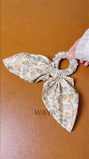 Easy DIY Bow Scrunchie 🎀 | Cute Hair Tie Upgrade ✂️