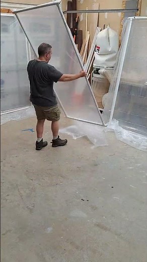 Setting up my DIY spray booth #spraybooth #airlesssprayer #hvlp @youtubecreators #YouTubeHighFive