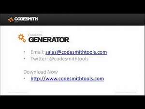 CodeSmith Generator Overview