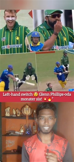 Left-hand switch 😲 Glenn Phillips-oda monster six! 💥🔥”