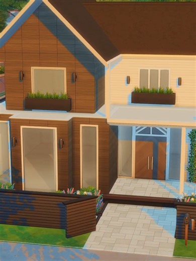 Quick Modern House Build in The Sims 4