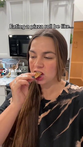 Eating a Pizza Roll: A Humorous Experience