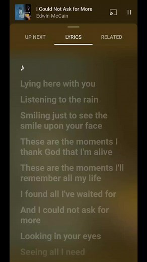 I Could Not Ask For More: Edwin McCain's Heartfelt Lyrics