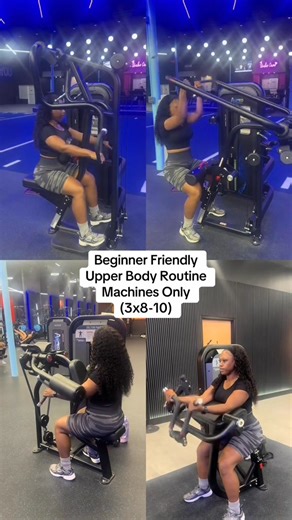 4 upper body machine moves  Beginner-friendly, simple, and perfect for building strength and confidence. #upperbodyworkout #machinesonlyworkout #beginnerworkout #strengthtrainingforbeginners #gymmachinesforbeginners #upperbodyday #beginnergymroutine #fitnessjourney #realliferecomp #gymmotivation #armday #chestandbackworkout #beginnerfriendlyfitness #totalbodystrength #gymconfidence #machineworkout #bodyrecomp #healthylifestyle #upperbodystrength #beginnergains | Keiara Stocker | Facebook