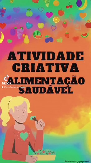 Atividade Criativa de Alimentação Saudável para Crianças