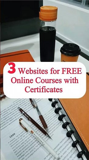 3 Websites for FREE Online Courses with Certificates 🔖👩‍💻✨