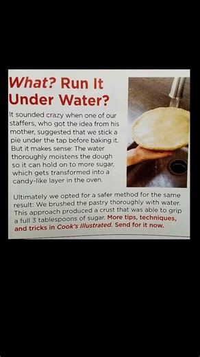water brushed pie crust hack | Subscribe for more #motivation 😊👍