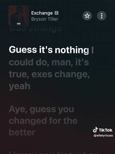 Exchange by Bryson Tiller - Full Lyrics and Feelings