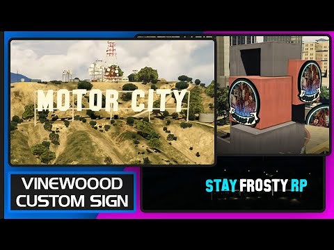 Custom Vinewood Sign - Like In The Description - How To Change Vinewood Sign - GTA V FIVEM