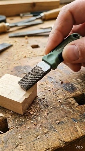 Tiny Rasp Tool 😳 Destroys Wood Fast!#minitools #satisfying #woodworking