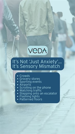 Ever feel dizzy, disoriented, or “off” in busy environments... like the grocery store, an escalator, or watching train go by? You’re not overreacting. You’re not imagining it. And it’s not ‘just anxiety.’ It could be sensory mismatch, which occurs when your brain receives conflicting signals from your visual, vestibular, and proprioceptive systems. This is very common with vestibular dysfunction, and it can make everyday environments feel overwhelming. Want strategies to navigate visually-stimul