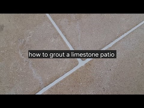 How to grout a limestone patio