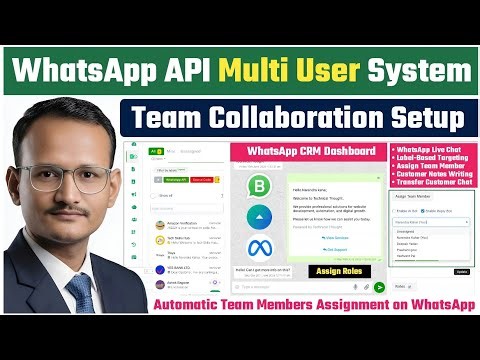 WhatsApp API Team Collaboration System | Manage Employees & Agents | TTWAPI Assign Team Member Role