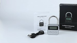 Safety Electronic Uncharged  Smart Padlock Locks Intelligence Electric Security Door Smart Timer Padlocks