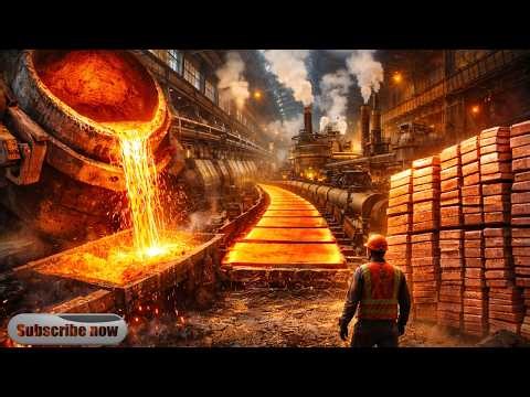 World's Biggest Copper Factory — Mind-Blowing Process Revealed! 🔥🏭Channel: Factory Vision 🏭⚡